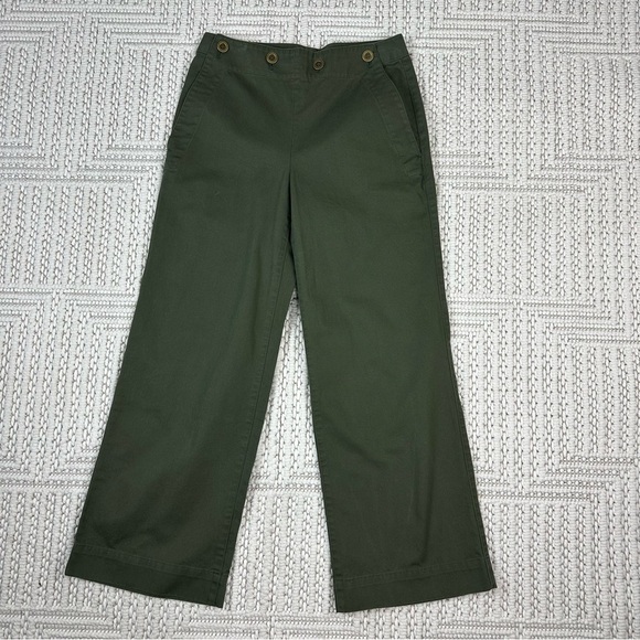 Theory Pants Size 4 Namid Ts Washed Wide Leg Chinos - Picture 10 of 17
